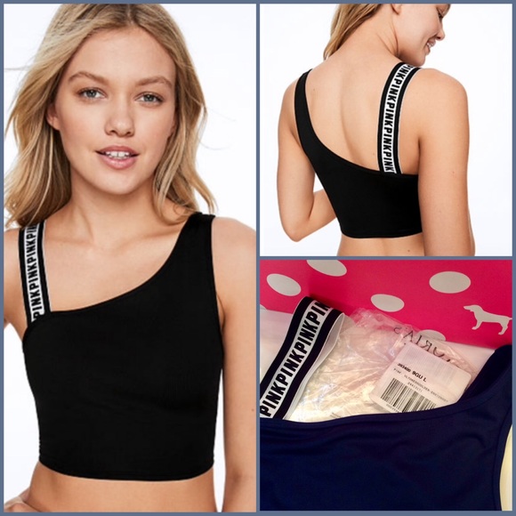 pink sports crop top